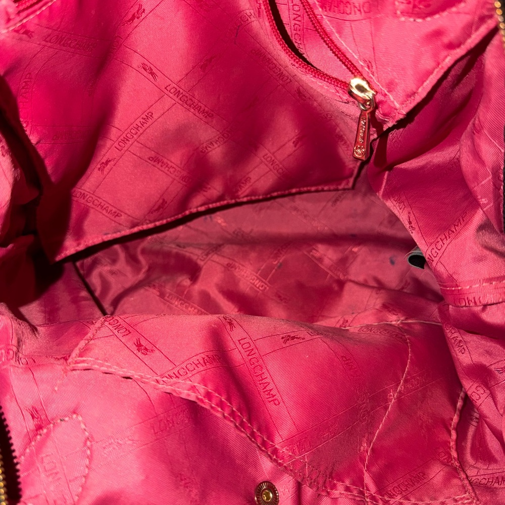 Longchamp leather bag with embroidery - Picture 7 of 11